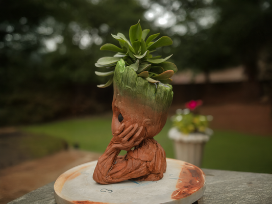 Groot-Inspired Succulent Planter – 3D Printed Gift for Plant Lovers & Marvel Fans