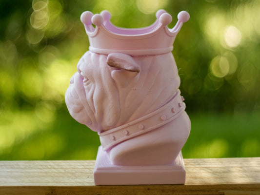 Bulldog Planter with Crown – For the Plant Royalty in Your Life!