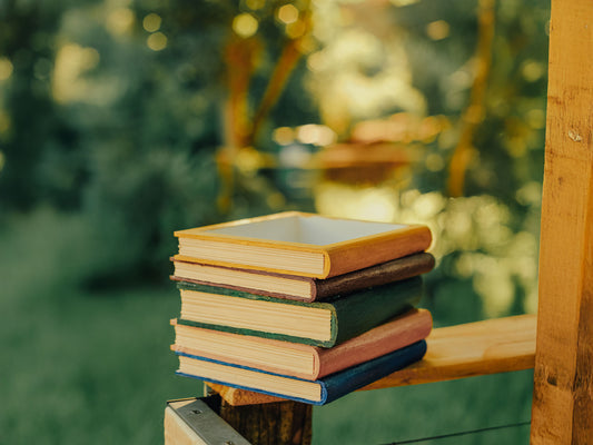 Hand-Painted Stack of Books Planter – For the Bookworms & Plant Lovers