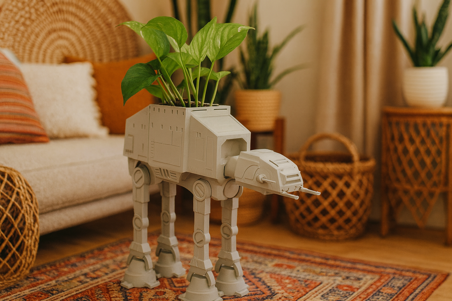 star wars pot plant AT-AT Walker Planter – Star Wars Decor for Plant Rebels & Galactic Gar