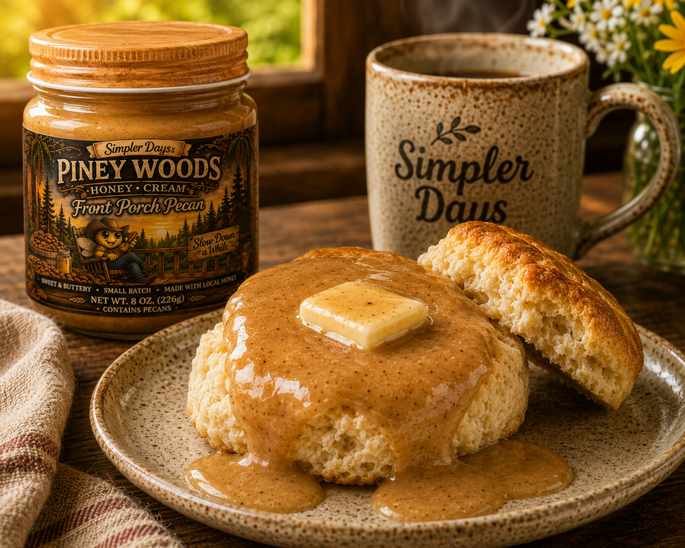 Front Porch Pecan Honey Biscuits