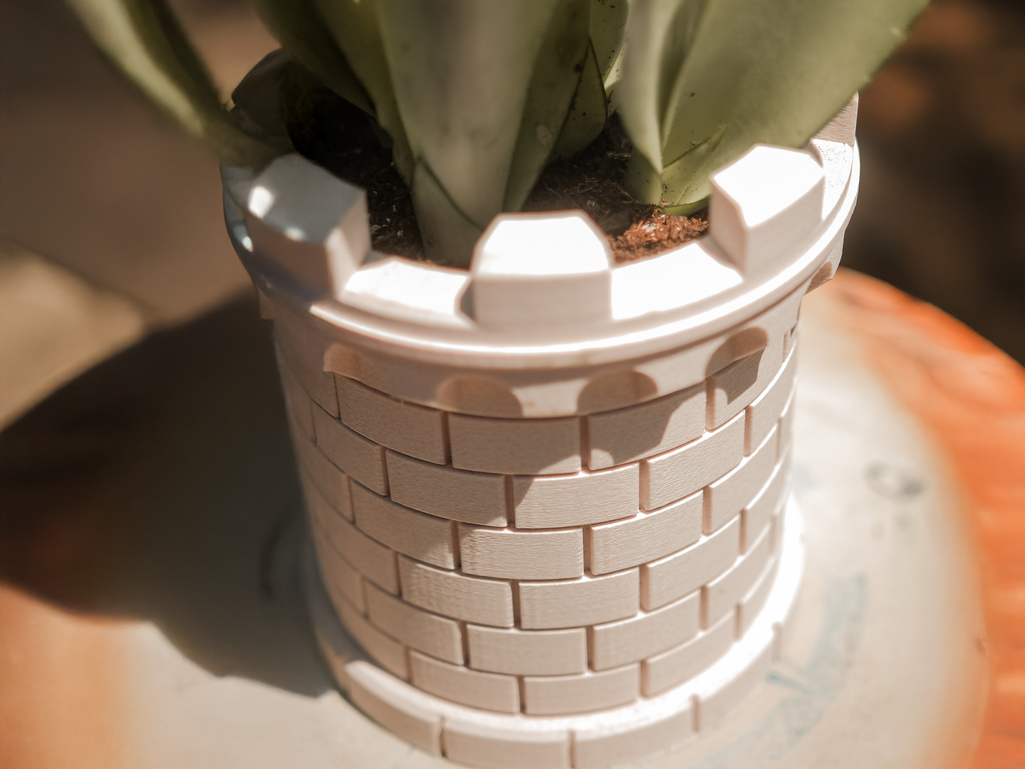 Castle Watchtower Planter – 3D Printed Medieval Tower Pot with Optional Plant | Unique Fantasy Decor