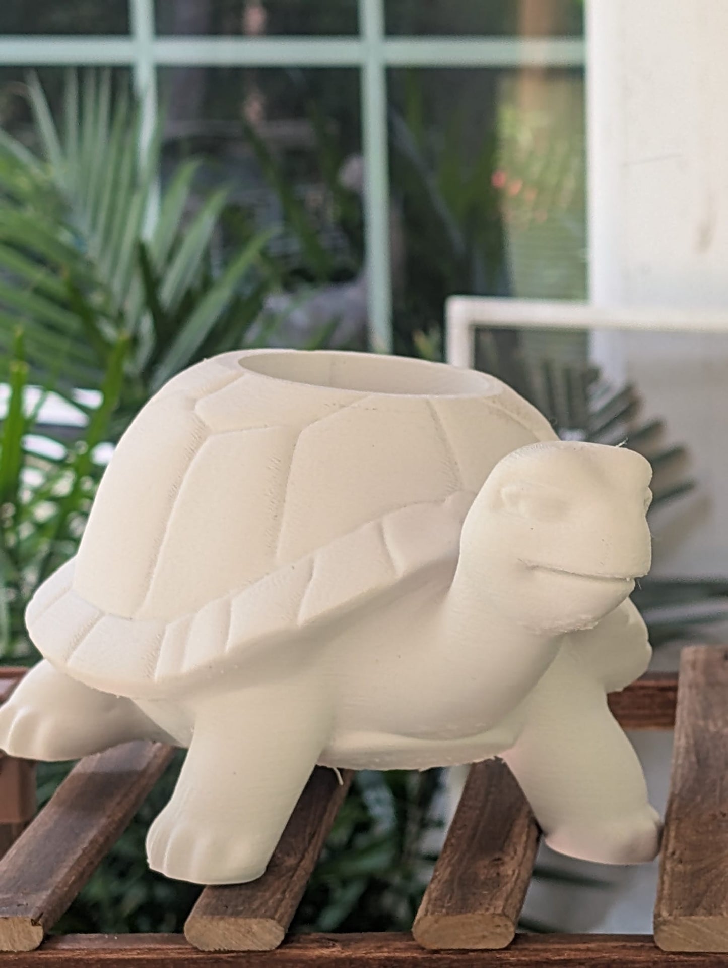 Hand-Painted Turtle Planter – Slow and Steady Style for Your Shelf!