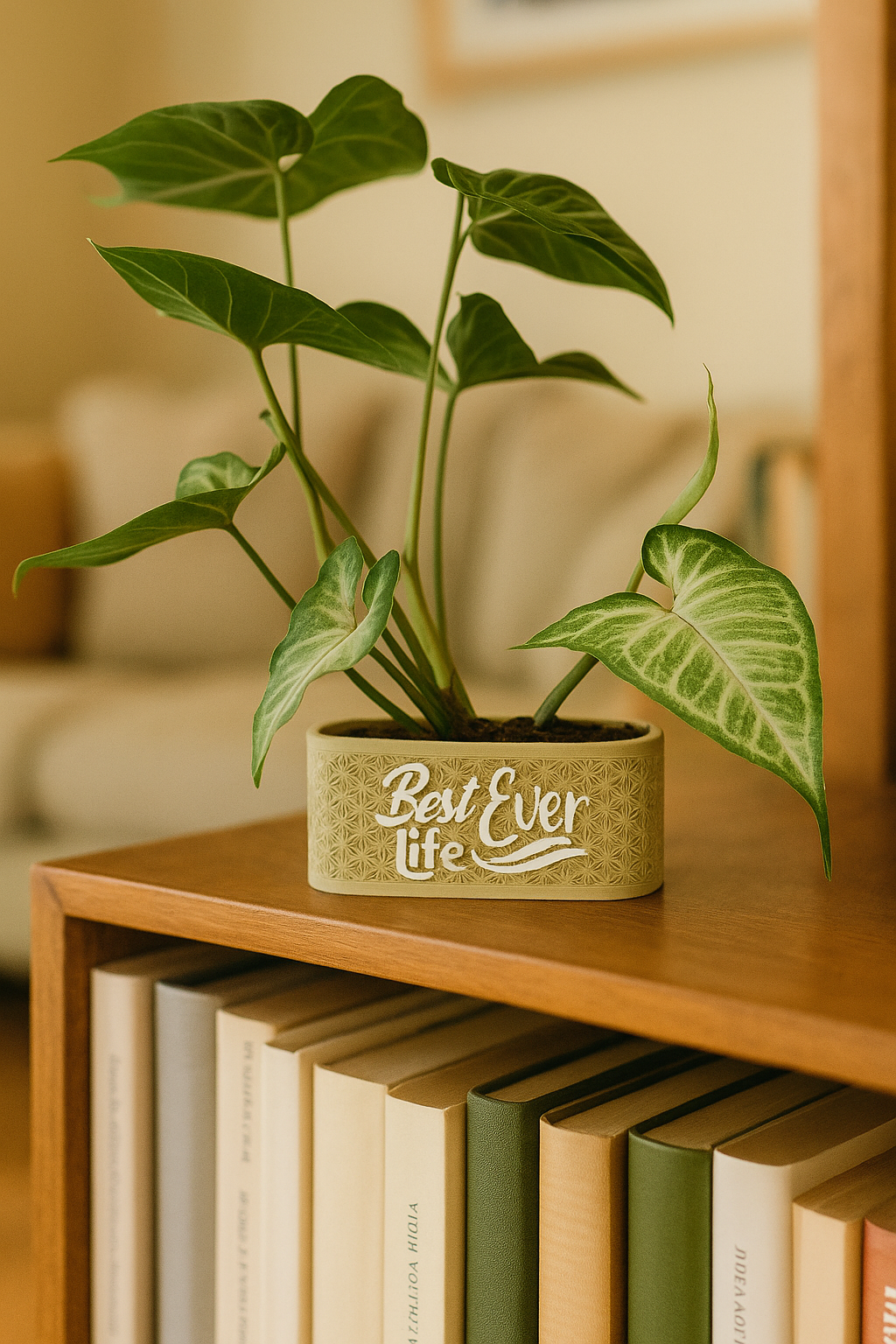 Best Life Ever 3D Printed Planter – Pioneer School Gift & Plant Lover Decor