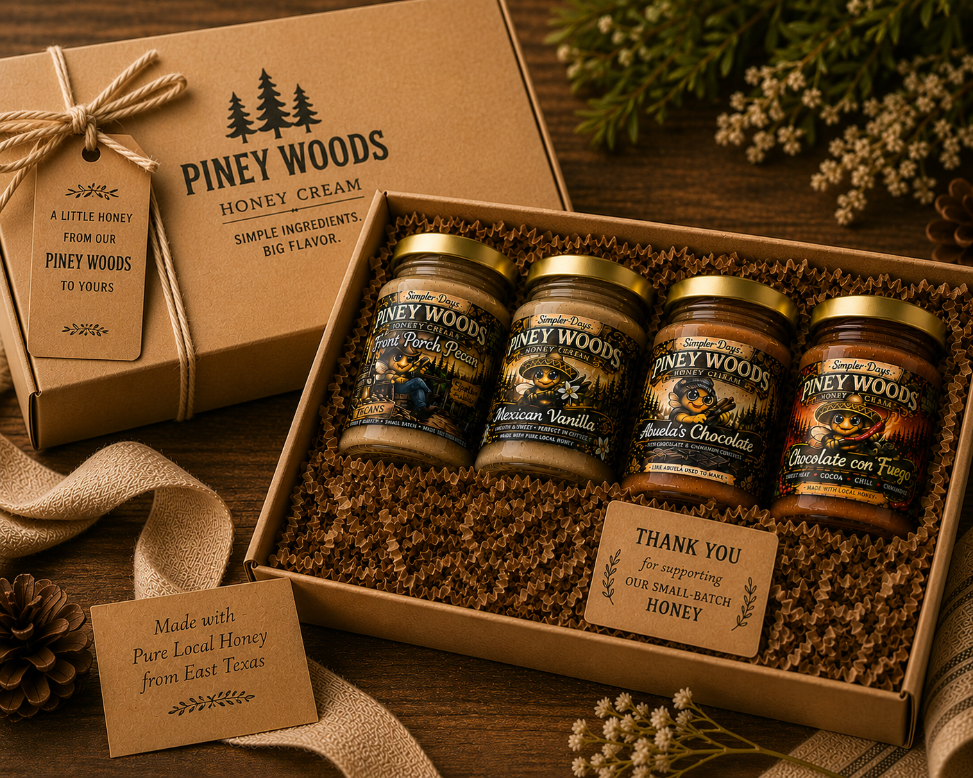 Creamed Honey Sampler Set (4 Flavors)