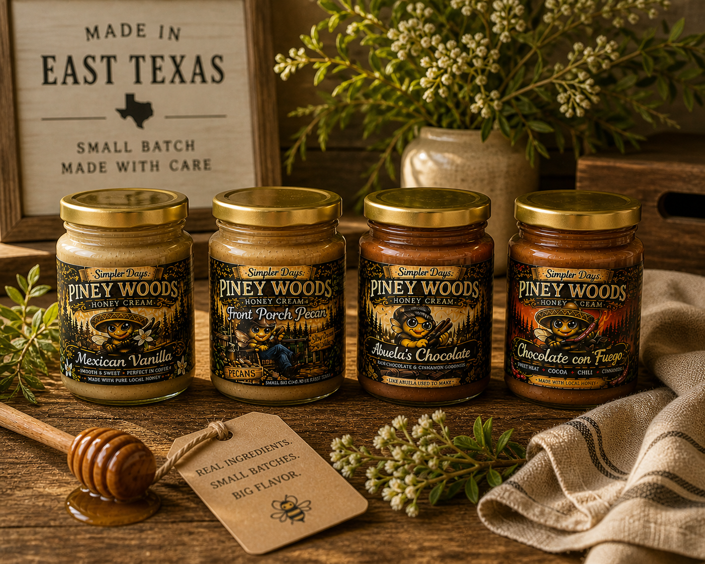 Creamed Honey Sampler Set (4 Flavors)